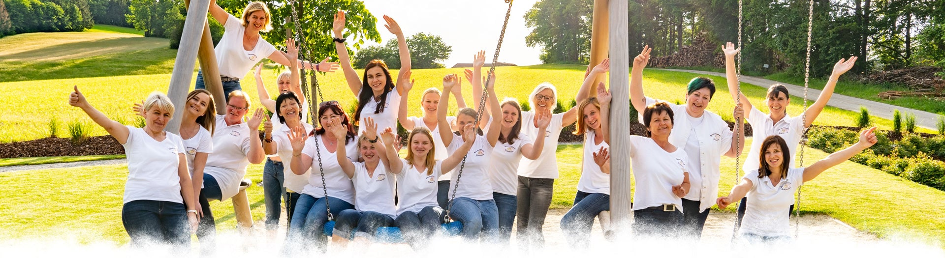 Gruppenfoto Bauernkrapfen-Schleiferei Team